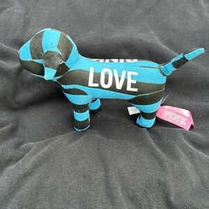 PINK VICTORIAS SECRET BLUE STRIPPED DOG